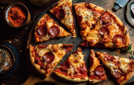 Shaheds Giffnock Takeaway Glasgow Pepperoni Party Pizza