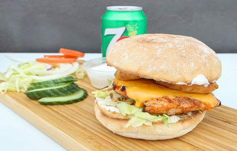 Shaheds Giffnock Takeaway Glasgow Peri Fillet Burger